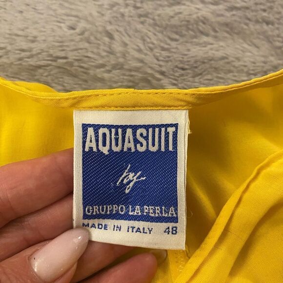 La Perla Aquasuit flare yellow pants , size XL - Picture 4 of 5